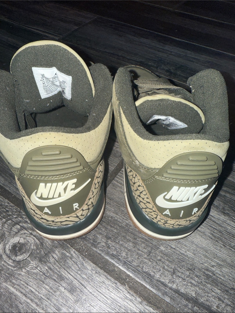 Nike Kids Michael jordan 3 olive Sneakers - Picture 5 of 7